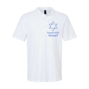 Stand With Israel! Support Israel Softstyle Adult Sport Polo