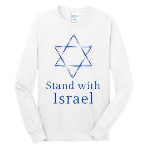 Stand With Israel! Support Israel Tall Long Sleeve T-Shirt