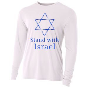 Stand With Israel! Support Israel Cooling Performance Long Sleeve Crew