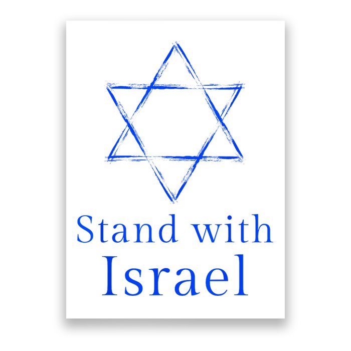 Stand With Israel! Support Israel Poster