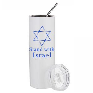 Stand With Israel! Support Israel Stainless Steel Tumbler