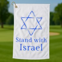 Stand With Israel! Support Israel Golf Towel