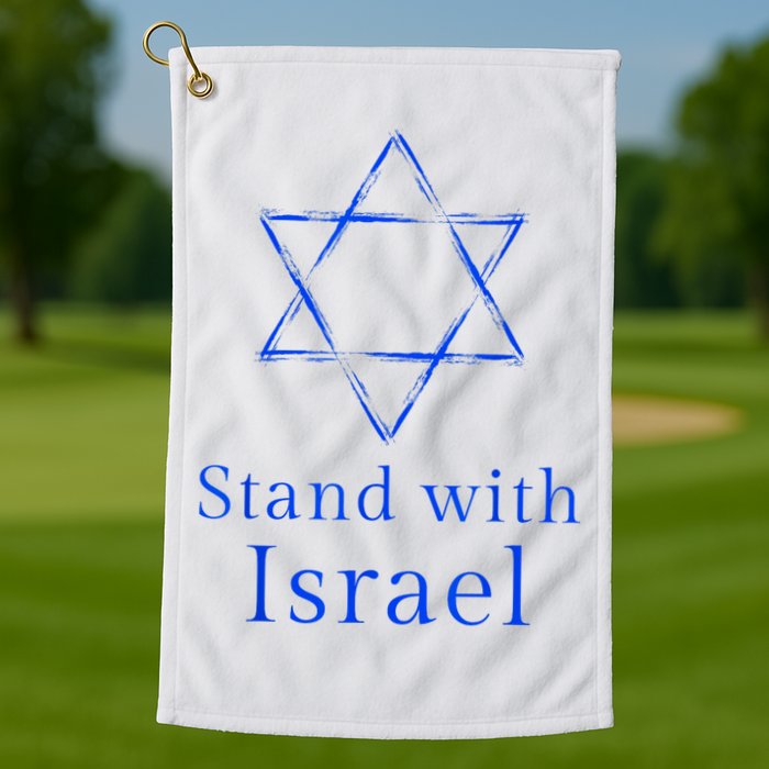Stand With Israel! Support Israel Golf Towel