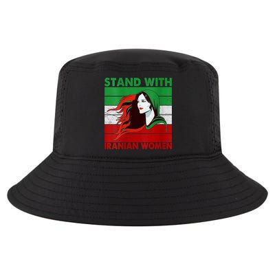 Stand With Iranian Women Iran Flag Retro Vintage Cool Comfort Performance Bucket Hat