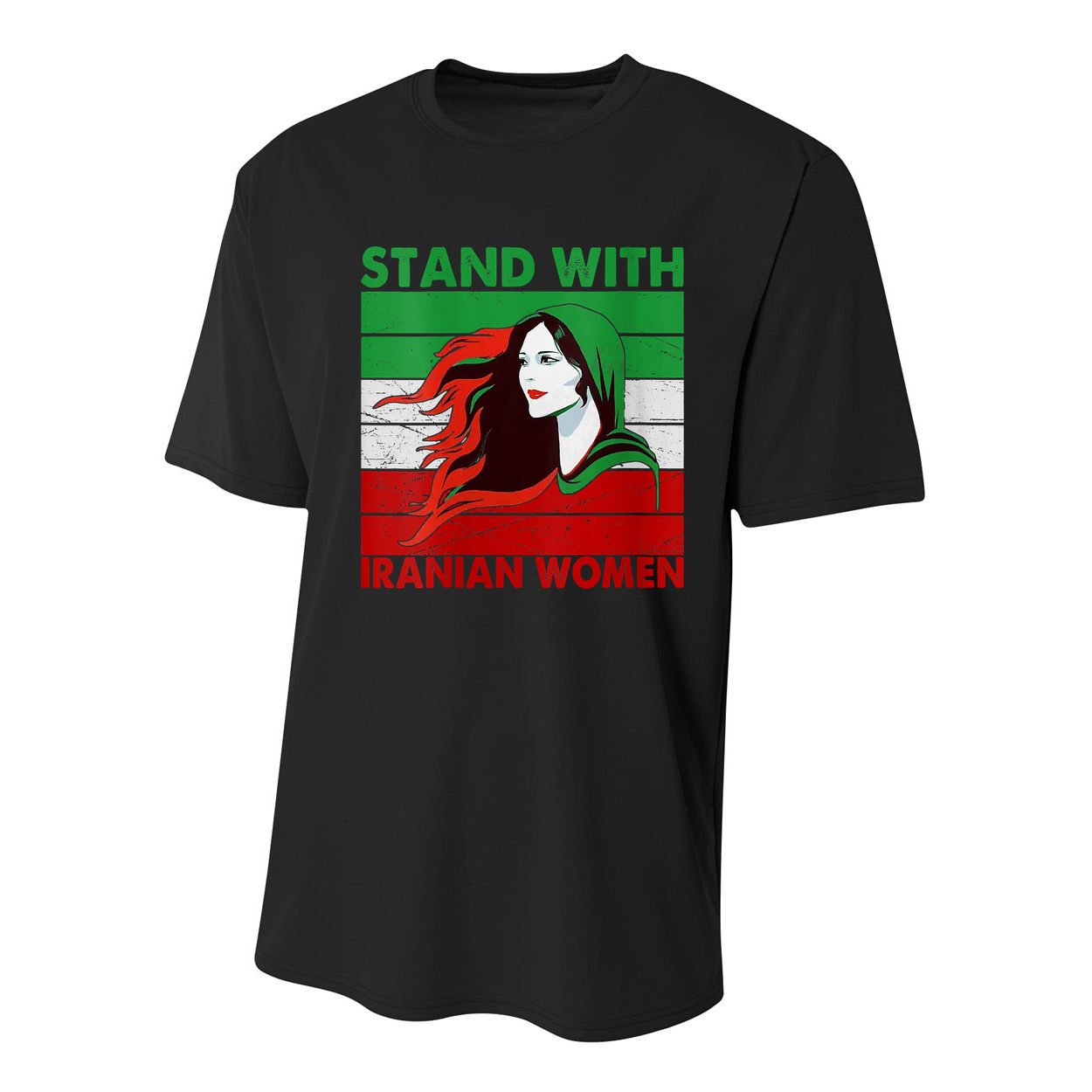 Stand With Iranian Women Iran Flag Retro Vintage Youth Performance Sprint T-Shirt