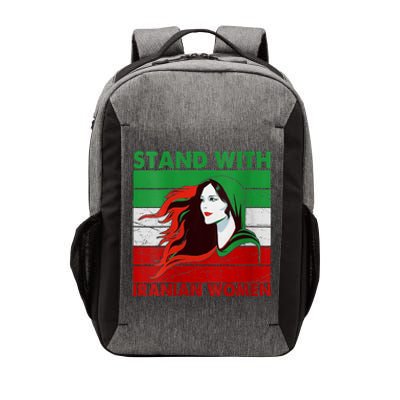 Stand With Iranian Women Iran Flag Retro Vintage Vector Backpack