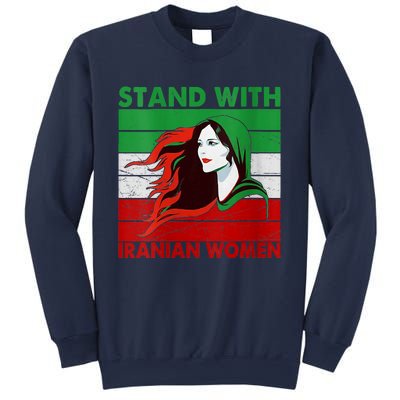 Stand With Iranian Women Iran Flag Retro Vintage Sweatshirt