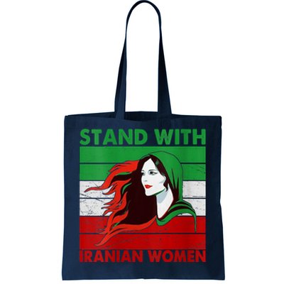 Stand With Iranian Women Iran Flag Retro Vintage Tote Bag