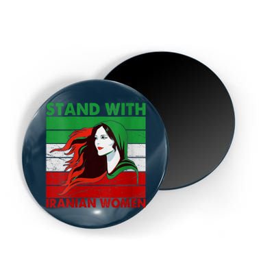 Stand With Iranian Women Iran Flag Retro Vintage Magnet