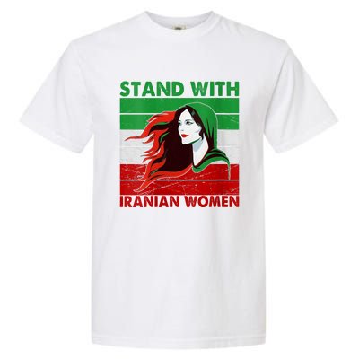 Stand With Iranian Women Iran Flag Retro Vintage Garment-Dyed Heavyweight T-Shirt