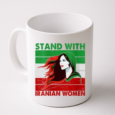 Stand With Iranian Women Iran Flag Retro Vintage Coffee Mug