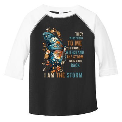 She Whispered I Am The Storm African Inspirational Peace Toddler Fine Jersey T-Shirt