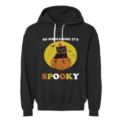 So Wholesome Its Spooky Garment-Dyed Fleece Hoodie