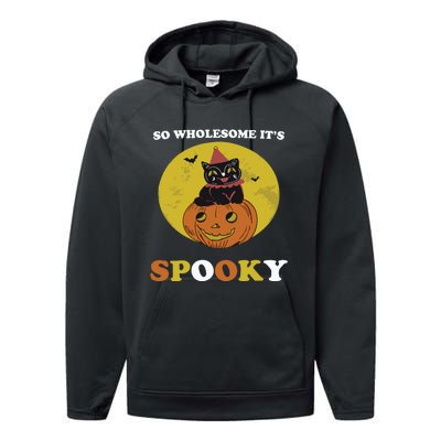 So Wholesome Its Spooky Performance Fleece Hoodie