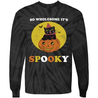 So Wholesome Its Spooky Tie-Dye Long Sleeve Shirt