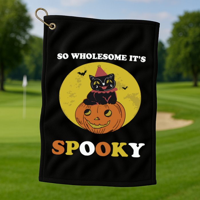 So Wholesome Its Spooky Golf Towel