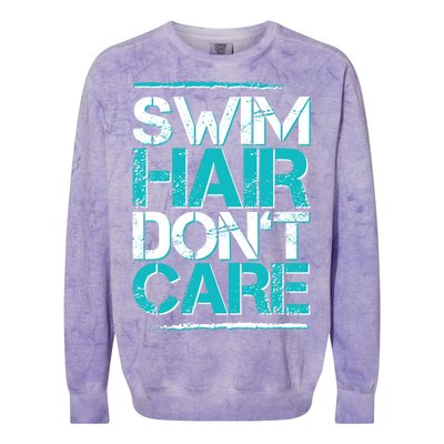 Swim Hair Don't Care Colorblast Crewneck Sweatshirt