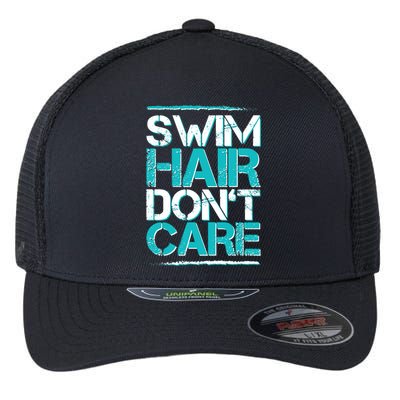 Swim Hair Don't Care Flexfit Unipanel Trucker Cap