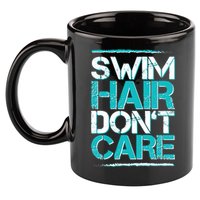 Swim Hair Don't Care 11oz C Handle Ceramic Mug