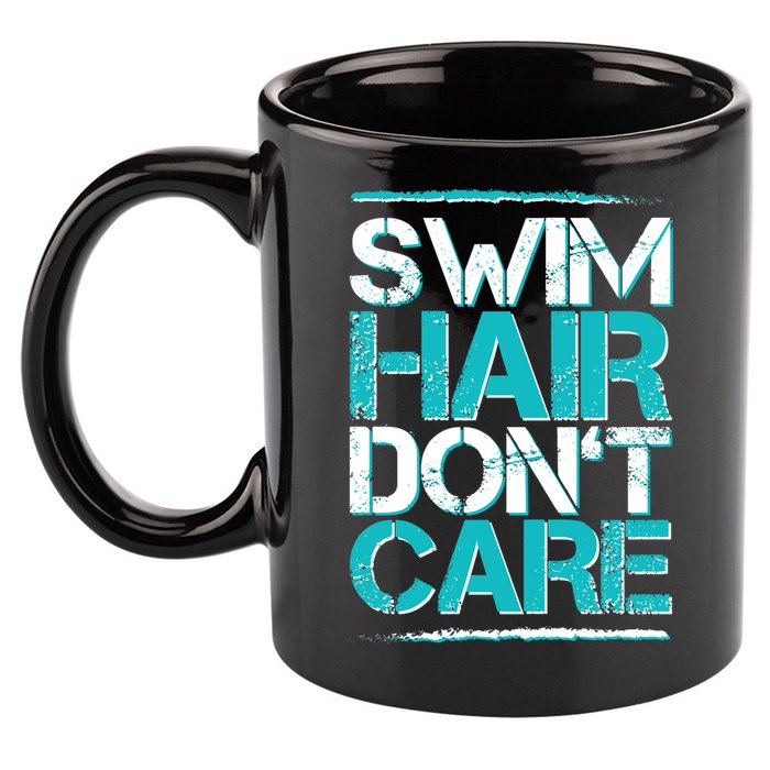 Swim Hair Don't Care 11oz C Handle Ceramic Mug