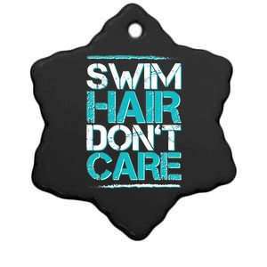 Swim Hair Don't Care Ceramic Star Ornament