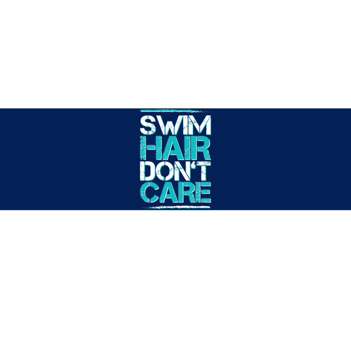 Swim Hair Don't Care Bumper Sticker