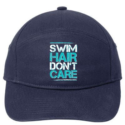 Swim Hair Don't Care 7-Panel Snapback Hat