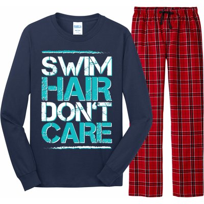 Swim Hair Don't Care Long Sleeve Pajama Set