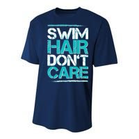 Swim Hair Don't Care Youth Performance Sprint T-Shirt