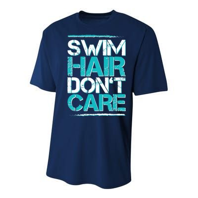 Swim Hair Don't Care Youth Performance Sprint T-Shirt