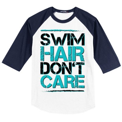 Swim Hair Don't Care Baseball Sleeve Shirt