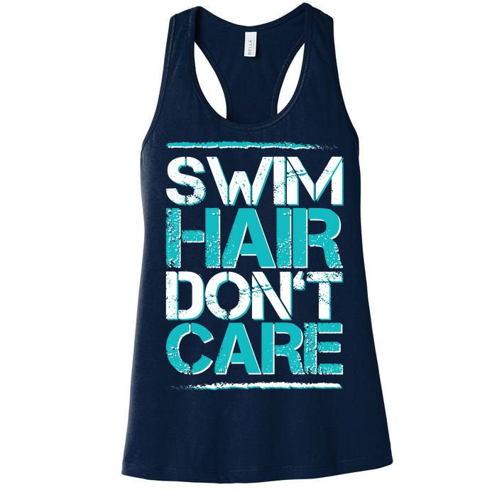 Swim Hair Don't Care Women's Racerback Tank