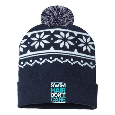 Swim Hair Don't Care USA-Made Snowflake Beanie