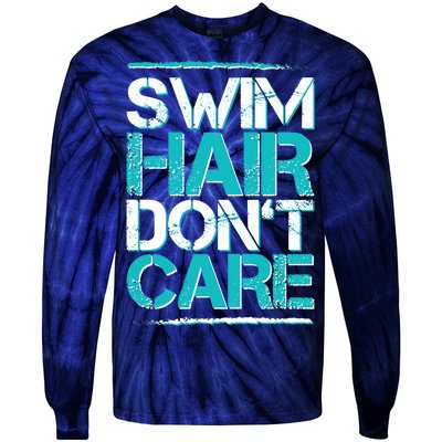 Swim Hair Don't Care Tie-Dye Long Sleeve Shirt