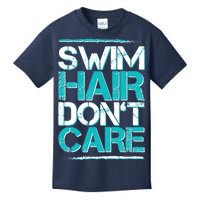 Swim Hair Don't Care Kids T-Shirt