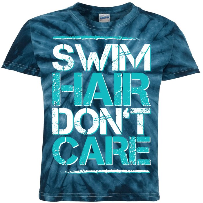 Swim Hair Don't Care Kids Tie-Dye T-Shirt