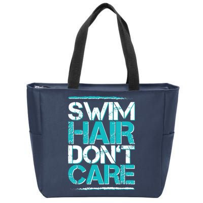 Swim Hair Don't Care Zip Tote Bag