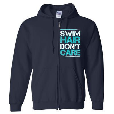 Swim Hair Don't Care Full Zip Hoodie