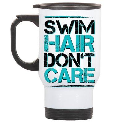 Swim Hair Don't Care Stainless Steel Travel Mug