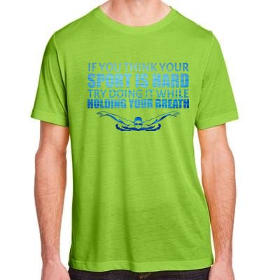 Swimming Is Hard Adult ChromaSoft Performance T-Shirt