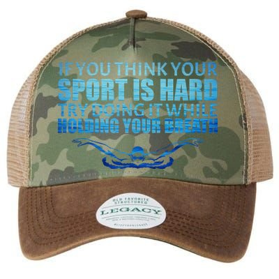 Swimming Is Hard Legacy Tie Dye Trucker Hat