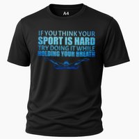 Swimming Is Hard Cooling Performance Crew T-Shirt