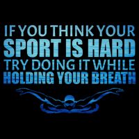 Swimming Is Hard Cooling Performance Crew T-Shirt