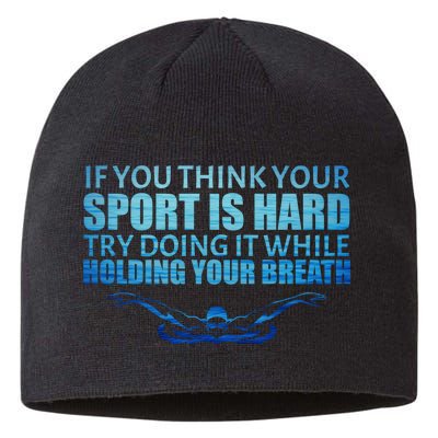 Swimming Is Hard Sustainable Beanie