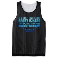 Swimming Is Hard Mesh Reversible Basketball Jersey Tank