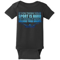Swimming Is Hard Baby Bodysuit