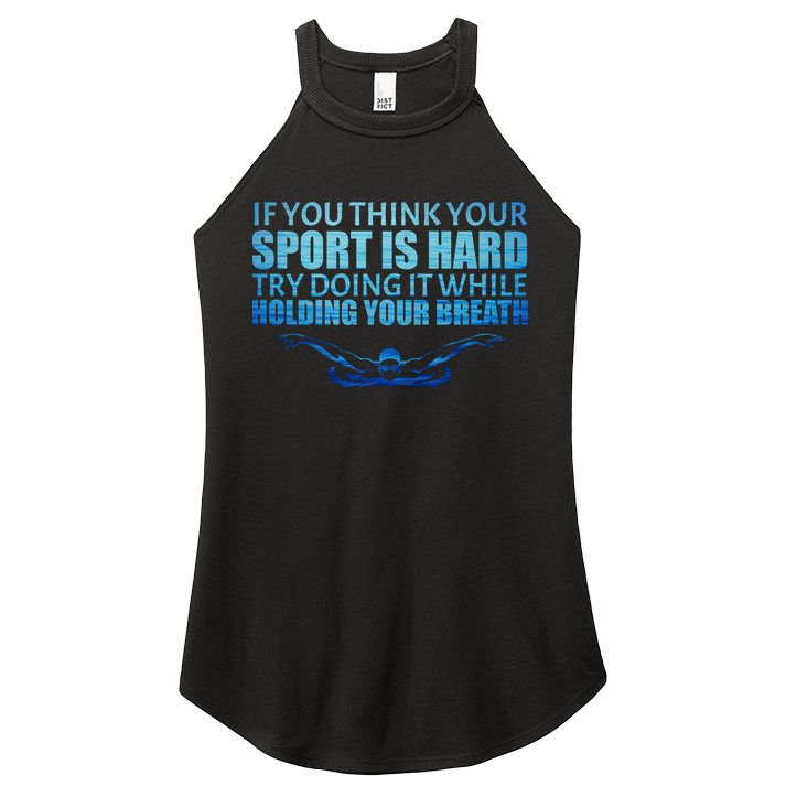 Swimming Is Hard Women's Perfect Tri Rocker Tank