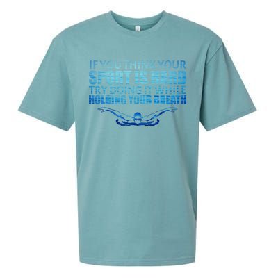 Swimming Is Hard Sueded Cloud Jersey T-Shirt