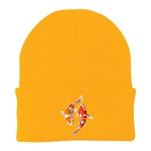 Swimming Koi Fishes Knit Cap Winter Beanie