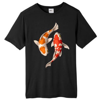 Swimming Koi Fishes Tall Fusion ChromaSoft Performance T-Shirt